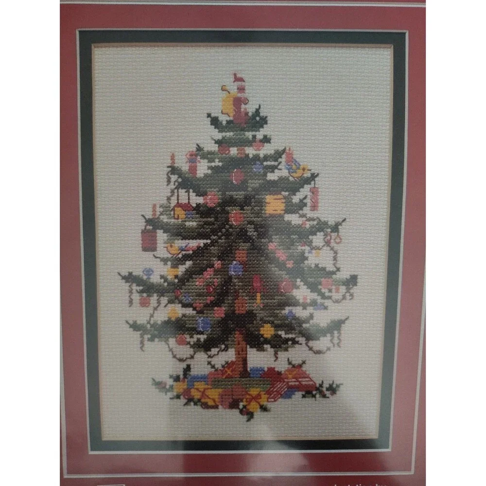 Vintage SEW FINE DESIGNS The Christmas Tree Cross Stitch Pattern Booklet Marilyn